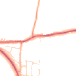 Daytime road noise heatmap for CO16 9DY