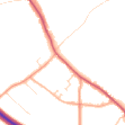 Daytime road noise heatmap for CO16 9DZ