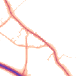 Daytime road noise heatmap for CO16 9ED