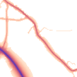 Daytime road noise heatmap for CO16 9EF