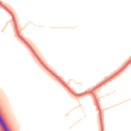 Daytime road noise heatmap for CO16 9EL