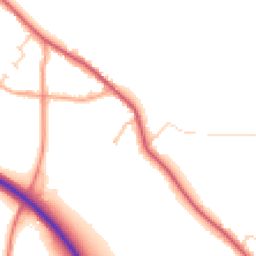 Daytime road noise heatmap for CO16 9FG