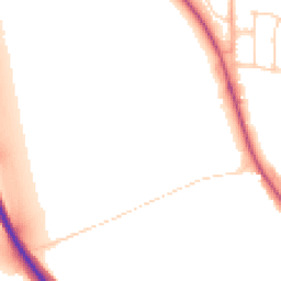 Daytime road noise heatmap for CO16 9FN