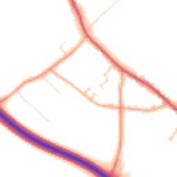 Daytime road noise heatmap for CO16 9FQ