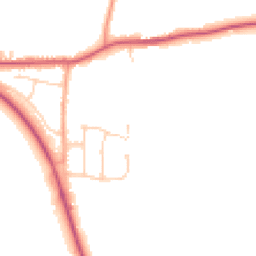 Daytime road noise heatmap for CO16 9FX