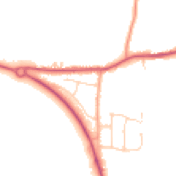 Daytime road noise heatmap for CO16 9HE