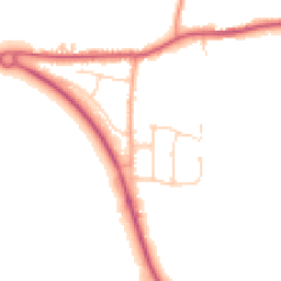 Daytime road noise heatmap for CO16 9HL