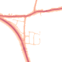 Daytime road noise heatmap for CO16 9HP