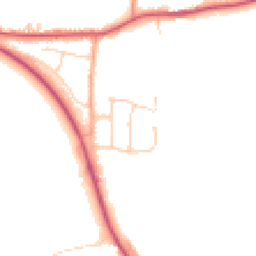 Daytime road noise heatmap for CO16 9HS