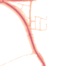Daytime road noise heatmap for CO16 9HY