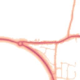 Daytime road noise heatmap for CO16 9JW