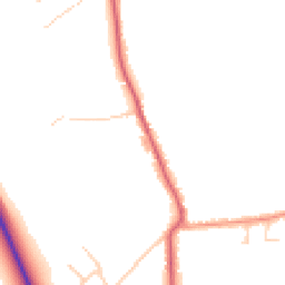 Daytime road noise heatmap for CO16 9LN