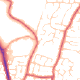 Daytime road noise heatmap for CO16 9QL