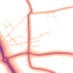 Daytime road noise heatmap for CO16 9RG