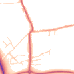 Daytime road noise heatmap for CO16 9SD