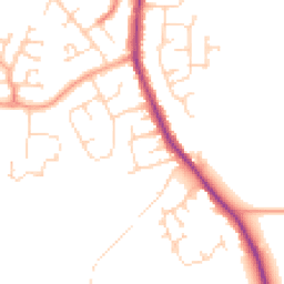 Daytime road noise heatmap for CO2 0AL
