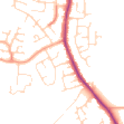 Daytime road noise heatmap for CO2 0AS