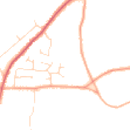 Daytime road noise heatmap for CO2 0JD