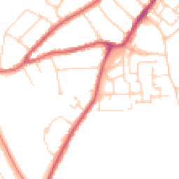 Daytime road noise heatmap for CO2 7JG