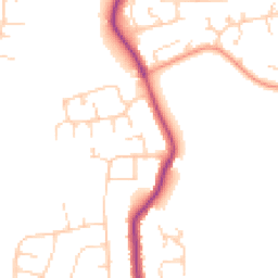 Daytime road noise heatmap for CO2 8QU