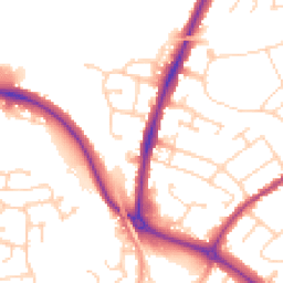 Daytime road noise heatmap for CO4 0AE