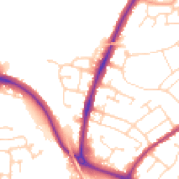 Daytime road noise heatmap for CO4 0AF