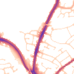 Daytime road noise heatmap for CO4 0AL