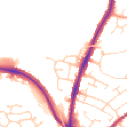 Daytime road noise heatmap for CO4 0AN