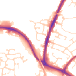Daytime road noise heatmap for CO4 0AP