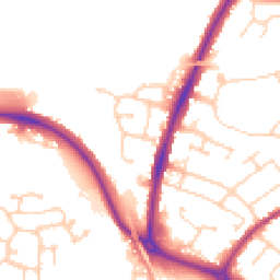 Daytime road noise heatmap for CO4 0AR