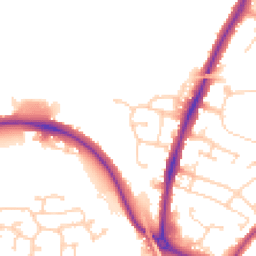 Daytime road noise heatmap for CO4 0AS