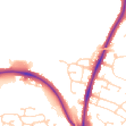 Daytime road noise heatmap for CO4 0AU