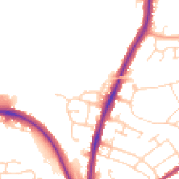 Daytime road noise heatmap for CO4 0AX