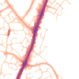 Daytime road noise heatmap for CO4 0BB