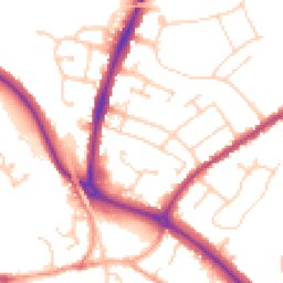 Daytime road noise heatmap for CO4 0BQ