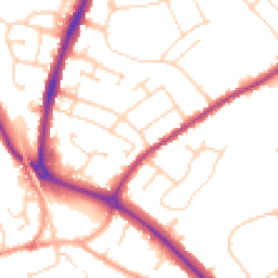 Daytime road noise heatmap for CO4 0BT