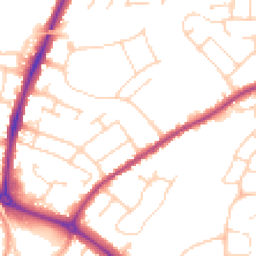 Daytime road noise heatmap for CO4 0BY