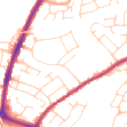 Daytime road noise heatmap for CO4 0BZ