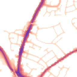 Daytime road noise heatmap for CO4 0DB