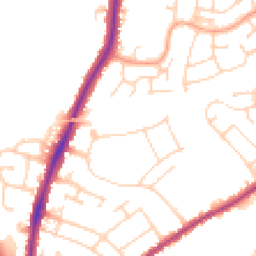 Daytime road noise heatmap for CO4 0DG