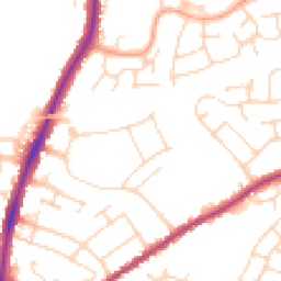 Daytime road noise heatmap for CO4 0DL