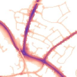 Daytime road noise heatmap for CO4 0EA