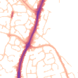 Daytime road noise heatmap for CO4 0HH