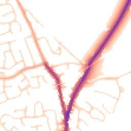 Daytime road noise heatmap for CO4 0HZ