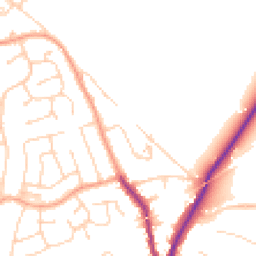 Daytime road noise heatmap for CO4 0JX