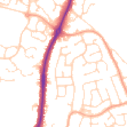 Daytime road noise heatmap for CO4 0LX