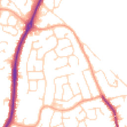 Daytime road noise heatmap for CO4 0NL