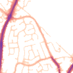 Daytime road noise heatmap for CO4 0NN
