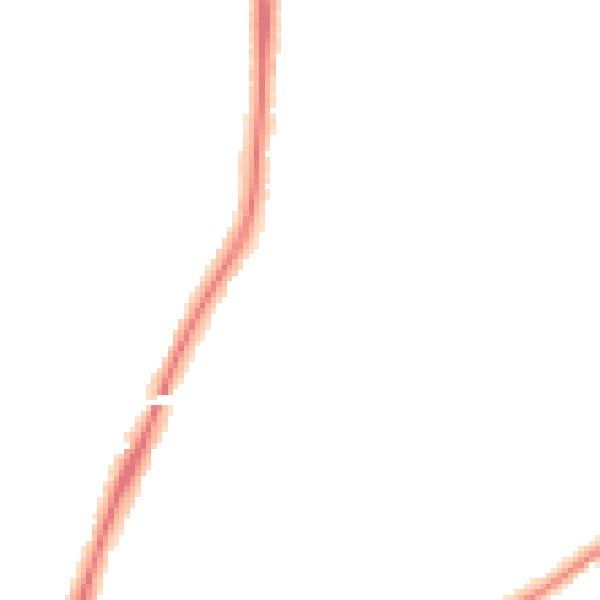Night-time road noise heatmap for CO4 0QF