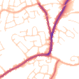 Daytime road noise heatmap for CO4 3HB